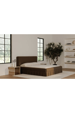 Box Pleated Bed | Novi Living Maren | Oroa.com