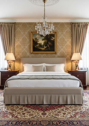 Box Pleated Bed | Novi Living Maren | Oroa.com