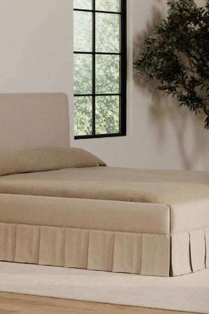 Box Pleated Bed | Novi Living Maren | Oroa.com