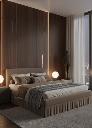 Box Pleated Bed | Novi Living Maren | Oroa.com