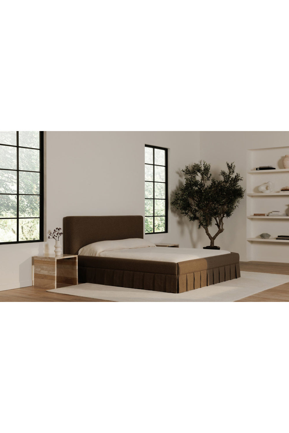 Box Pleated Bed | Novi Living Maren | Oroa.com