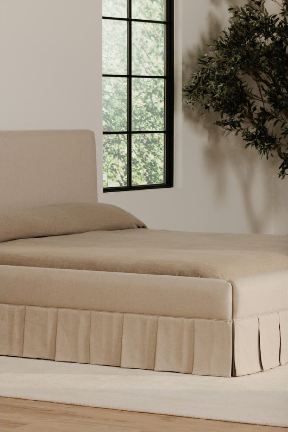 Box Pleated Bed | Novi Living Maren | Oroa.com