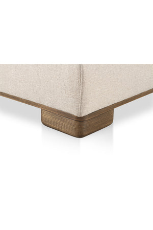 Modern European furniture - Cream Fabric Slipper Chair - www.oroa.com