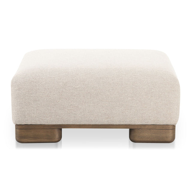 Modern European furniture - Beige Fabric Ottoman - www.oroa.com