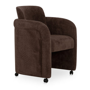 Modern European furniture - Curved Frame Rolling Dining Chair - www.oroa.com