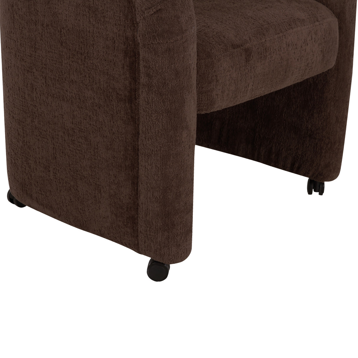 Modern European furniture - Curved Frame Rolling Dining Chair - www.oroa.com