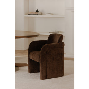 Modern European furniture - Curved Frame Rolling Dining Chair - www.oroa.com
