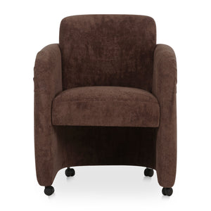 Modern European furniture - Curved Frame Rolling Dining Chair - www.oroa.com