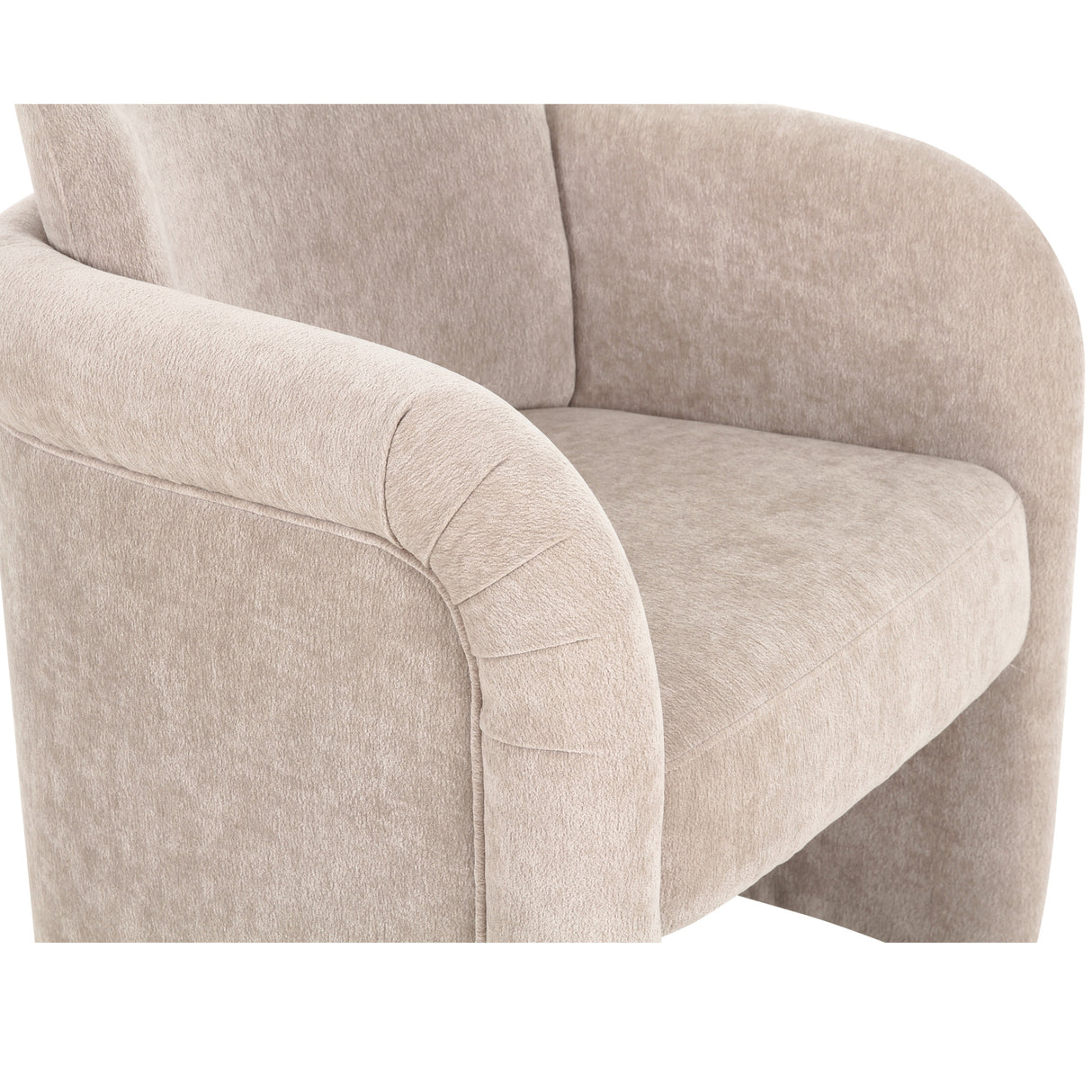 Modern European furniture - Curved Frame Rolling Dining Chair - www.oroa.com