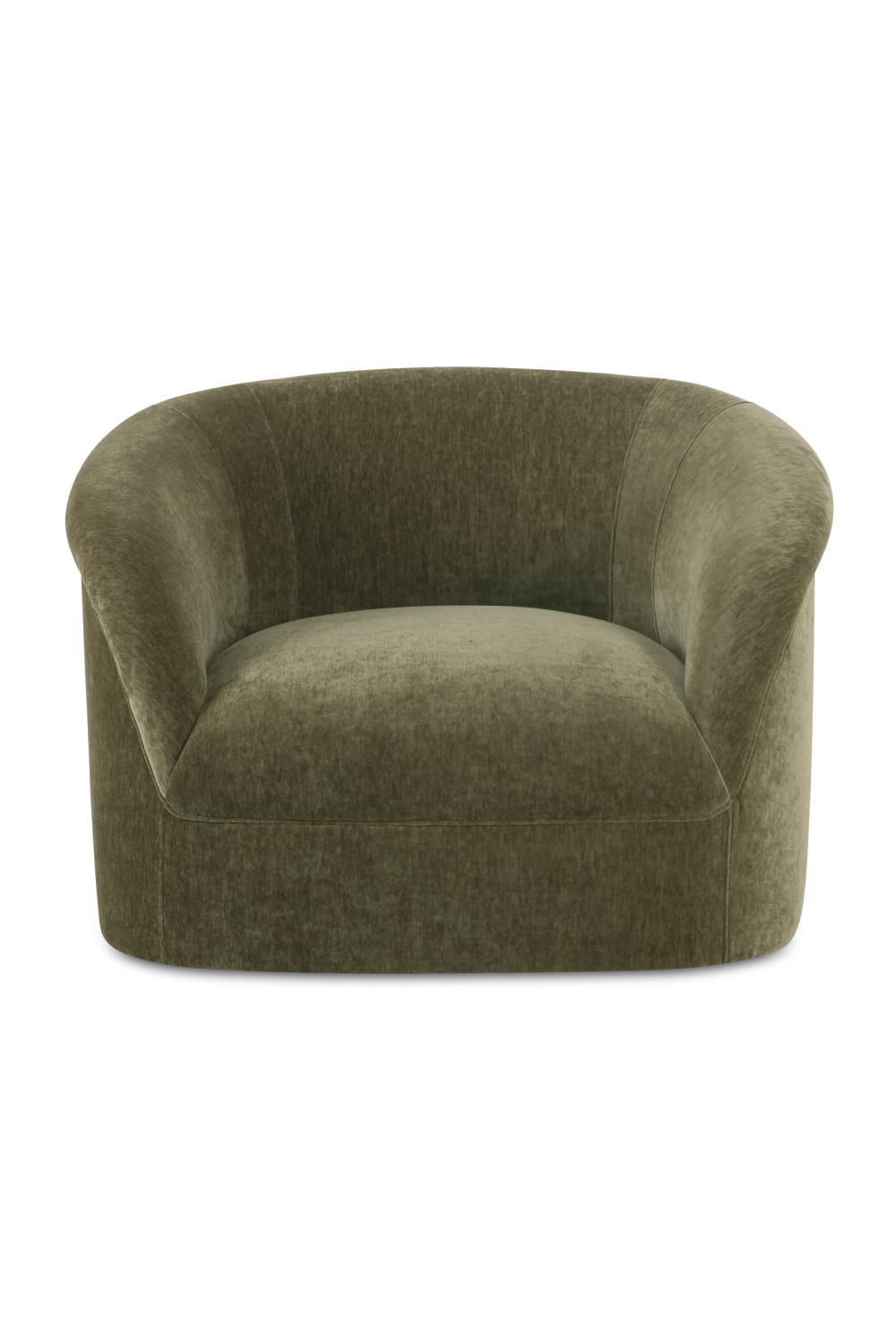 Velvet Rolled-Arm Lounge Chair | Novi Living Thora | Oroa.com