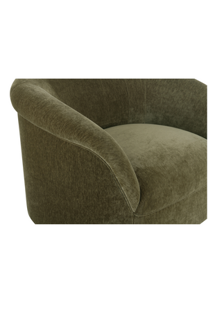 Velvet Rolled-Arm Lounge Chair | Novi Living Thora | Oroa.com
