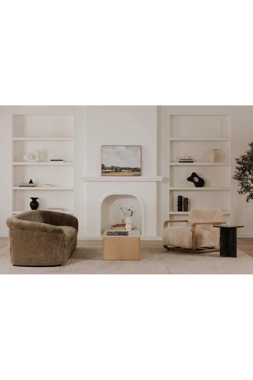 Textured Velvet Sofa | Novi Living Thora | Oroa.com