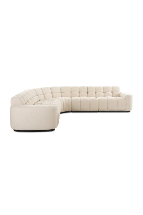 Square-Tufted L-Shaped Sectional Sofa | Novi Living Roman | Oroa.com