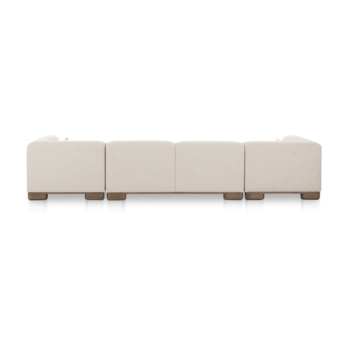 Modern European furniture - Beige U-Shaped Modular Sofa - www.oroa.com