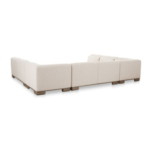 Modern European furniture - Beige U-Shaped Modular Sofa - www.oroa.com