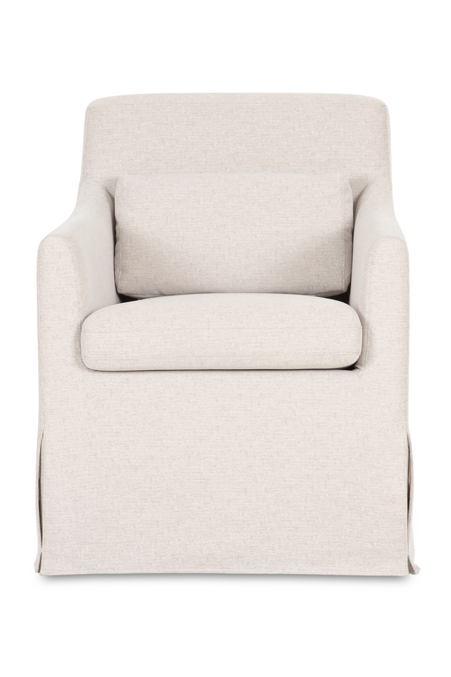 Beige Slipcover Dining Chair | Novi Living Lydia | Oroa.com