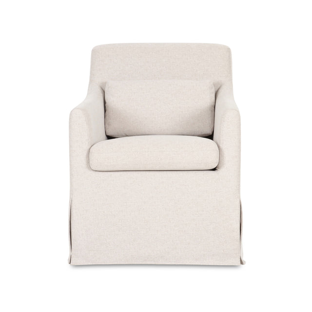 Modern European furniture - Beige Slipcover Dining Chair - www.oroa.com