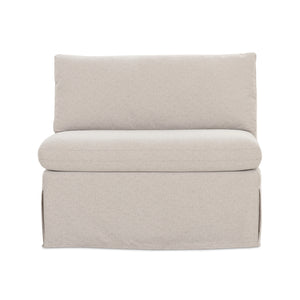 Modern European furniture - Beige Dining Chair and Half Slipcover - www.oroa.com