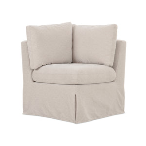 Modern European furniture - Beige Corner Dining Chair Slipcover - www.oroa.com