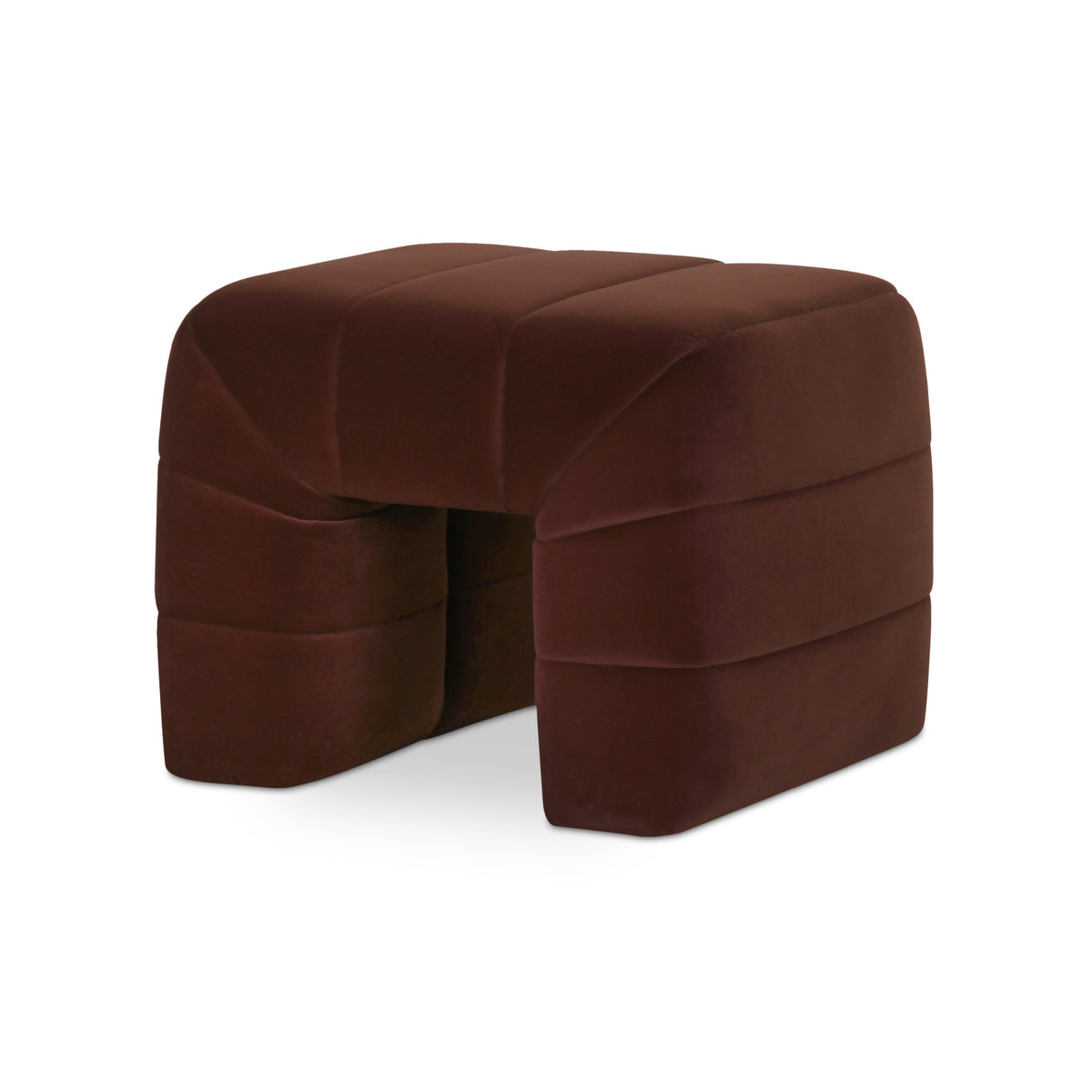 Modern European furniture - Wide Channel Detail Stool - www.oroa.com