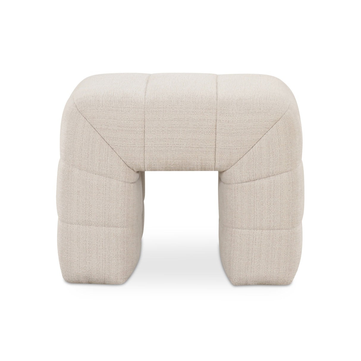 Modern European furniture - Wide Channel Detail Stool - www.oroa.com
