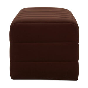 Modern European furniture - Brown Upholstered Bench - www.oroa.com