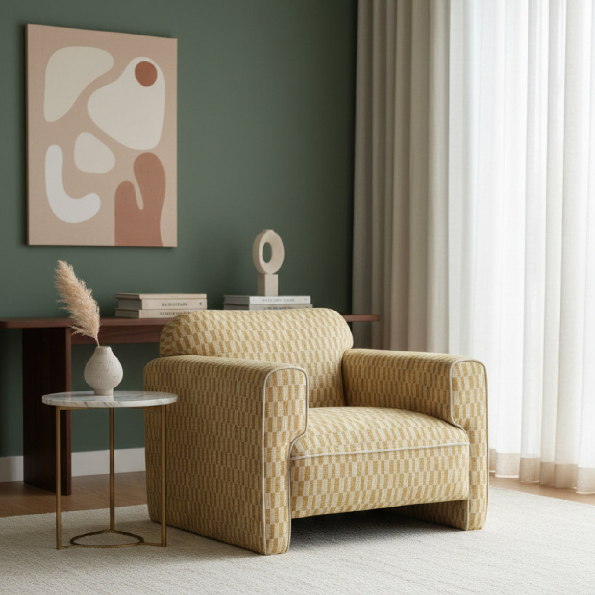 Rolled-Arm Accent Chair | Novi Living Leo
