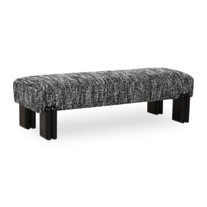 Modern European furniture - Textured Fabric Bench - www.oroa.com