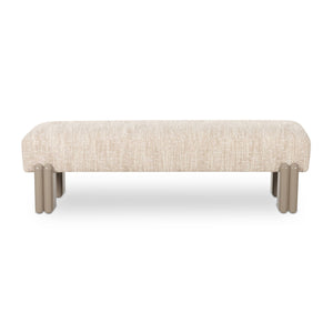 Modern European furniture - Textured Fabric Bench - www.oroa.com