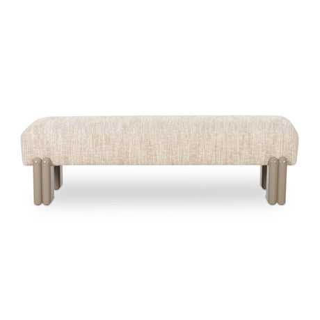 Modern European furniture - Textured Fabric Bench - www.oroa.com