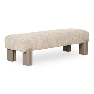 Modern European furniture - Textured Fabric Bench - www.oroa.com