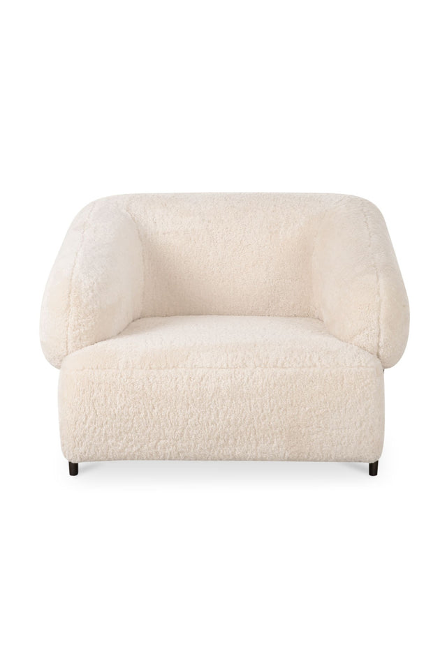 Modern European furniture - Cream Fur Lounge Chair - www.oroa.com