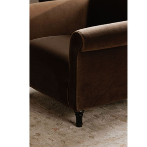 Modern European furniture - Mohair Inspired Rolled-Arm Accent Chair - www.oroa.com
