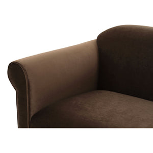 Modern European furniture - Mohair Inspired Rolled-Arm Accent Chair - www.oroa.com