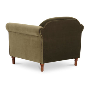 Modern European furniture - Mohair Inspired Rolled-Arm Accent Chair - www.oroa.com