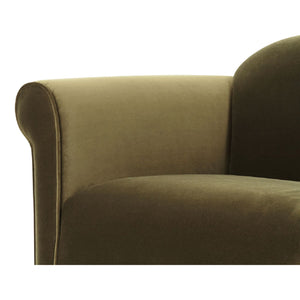 Modern European furniture - Mohair Inspired Rolled-Arm Accent Chair - www.oroa.com