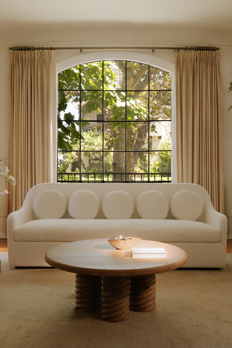 Curved Back Upholstered Sofa | Novi Living Rialto | Oroa.com