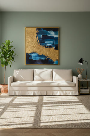 Modern European furniture - Pleated Skirt Fabric Sofa - www.oroa.com