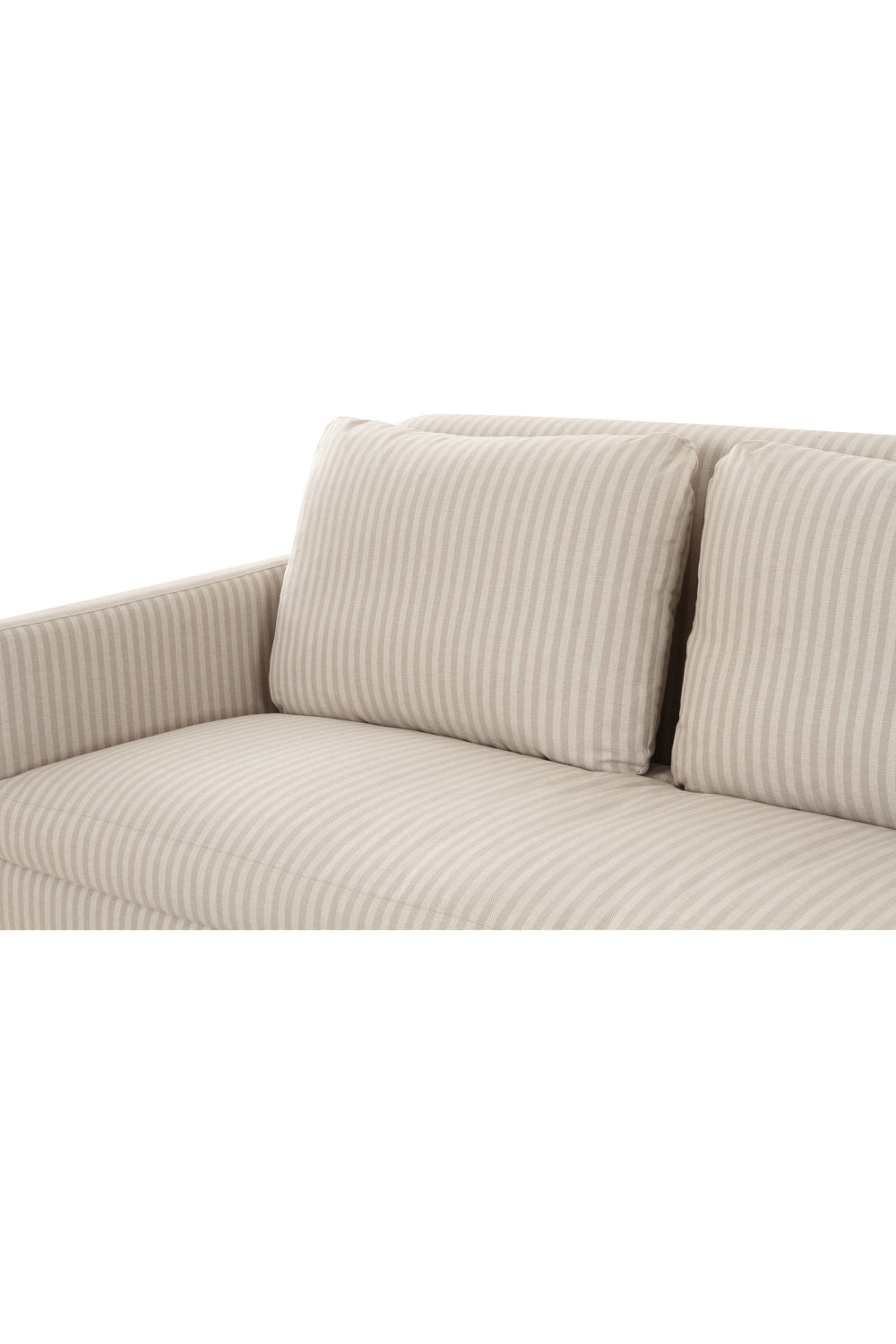Beige Pleated Skirt Fabric Sofa | Novi Living Pellicano