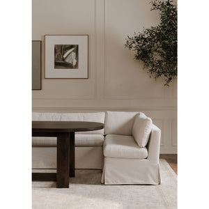 Modern European furniture - Beige L-Shaped Dining Banquette Slipcover XS - www.oroa.com