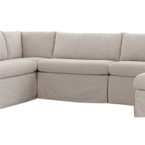   Modern European furniture - Beige U-Shaped Dining Banquette Slipcover XS - www.oroa.com | Oroa.com