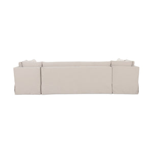 Modern European furniture - Beige U-Shaped Dining Banquette Slipcover S - www.oroa.com