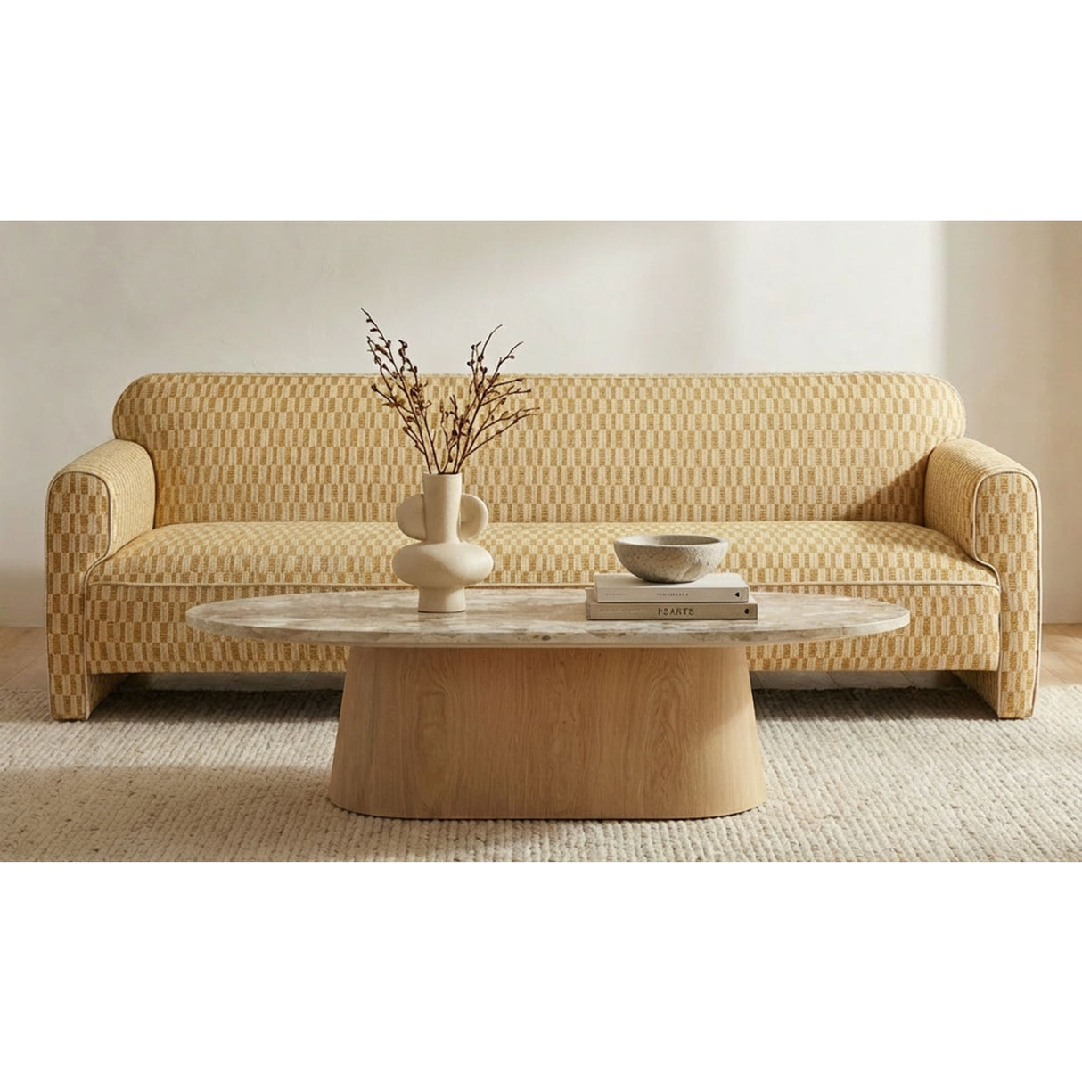 Modern European furniture - Rolled Arm Modern Sofa - www.oroa.com