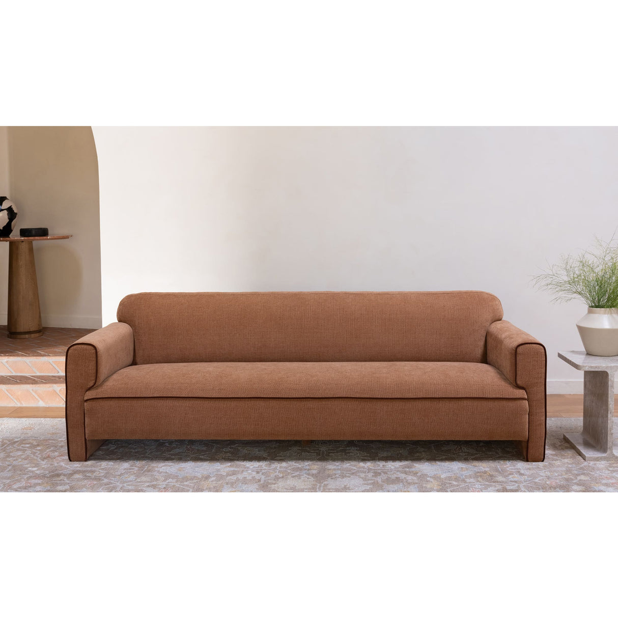 Modern European furniture - Rolled Arm Modern Sofa - www.oroa.com