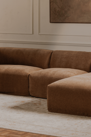 Brown Modular Sofa | Novi Living Isla | Oroa.com