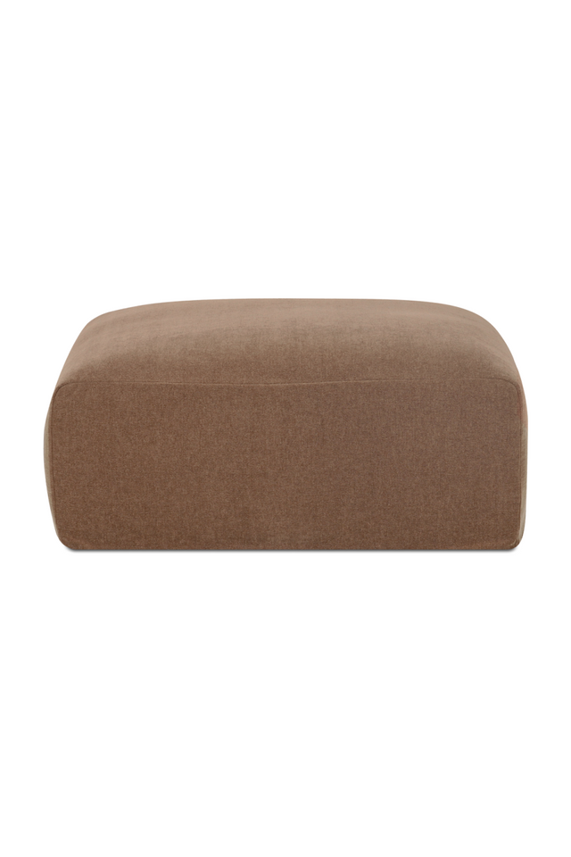 Brown Slipcover Ottoman | Novi Living Isla | Oroa.com