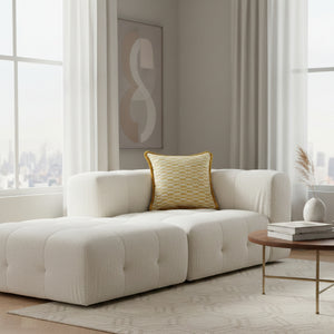   Modern European furniture - Geometric Print Fringed Cushion - www.oroa.com | Oroa.com
