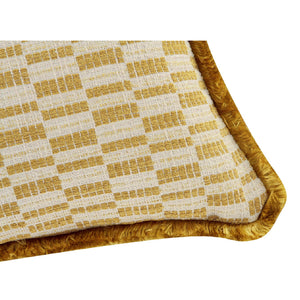   Modern European furniture - Geometric Print Fringed Cushion - www.oroa.com | Oroa.com