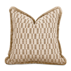   Modern European furniture - Geometric Print Fringed Cushion - www.oroa.com | Oroa.com
