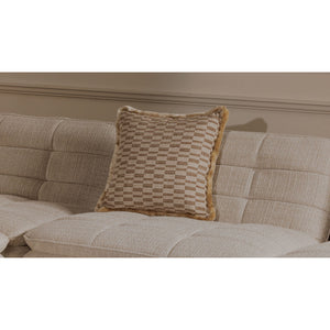   Modern European furniture - Geometric Print Fringed Cushion - www.oroa.com | Oroa.com